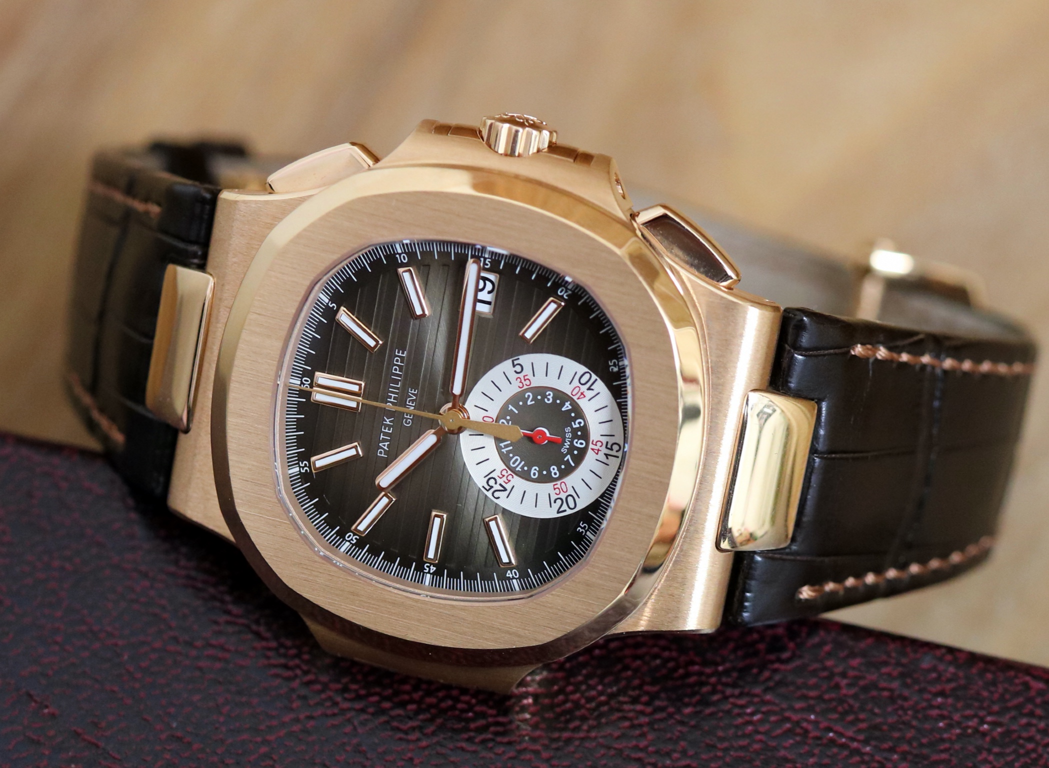 Patek Philippe Chronographe - 5980R Rose Gold - Like NEW - immagine 7