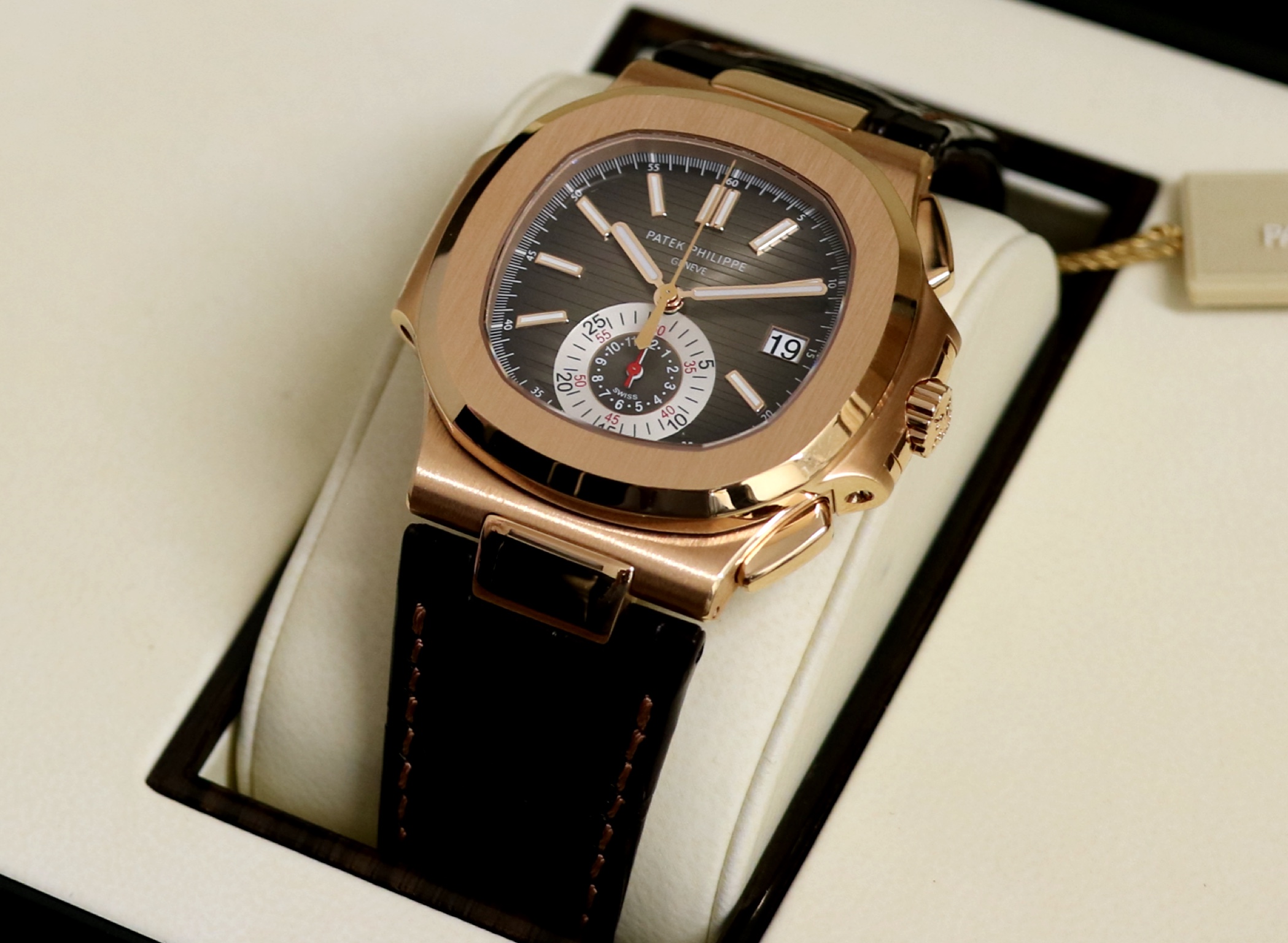 Patek Philippe Chronographe - 5980R Rose Gold - Like NEW - immagine 3