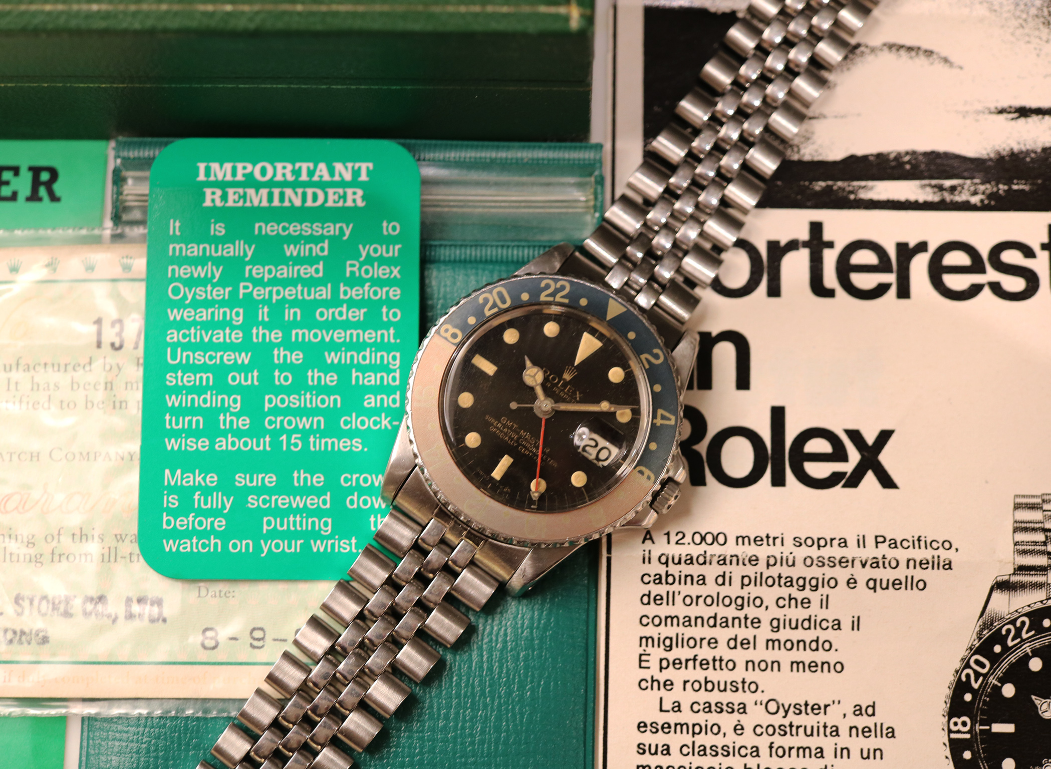 Rolex GMT-Master 1675 - GILT Swiss T 25 - Collector's Dream