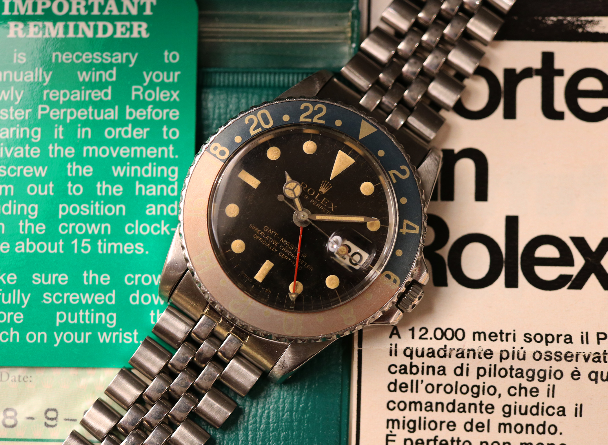 Rolex GMT-Master 1675 - GILT Swiss T 25 - Collector's Dream - immagine 6