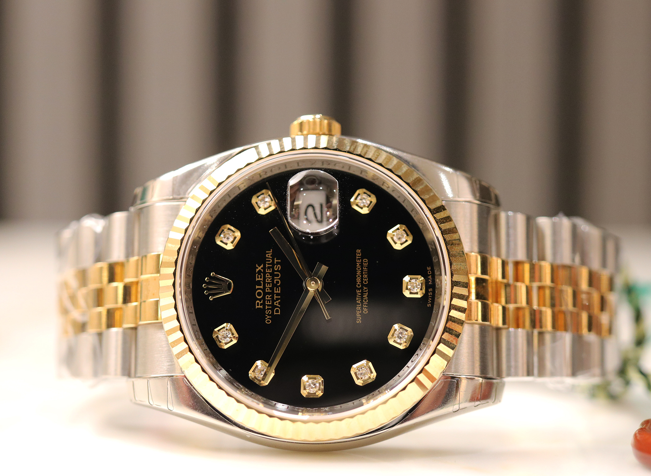 Rolex Datejust 116233 Nero Diamanti 2007 nos