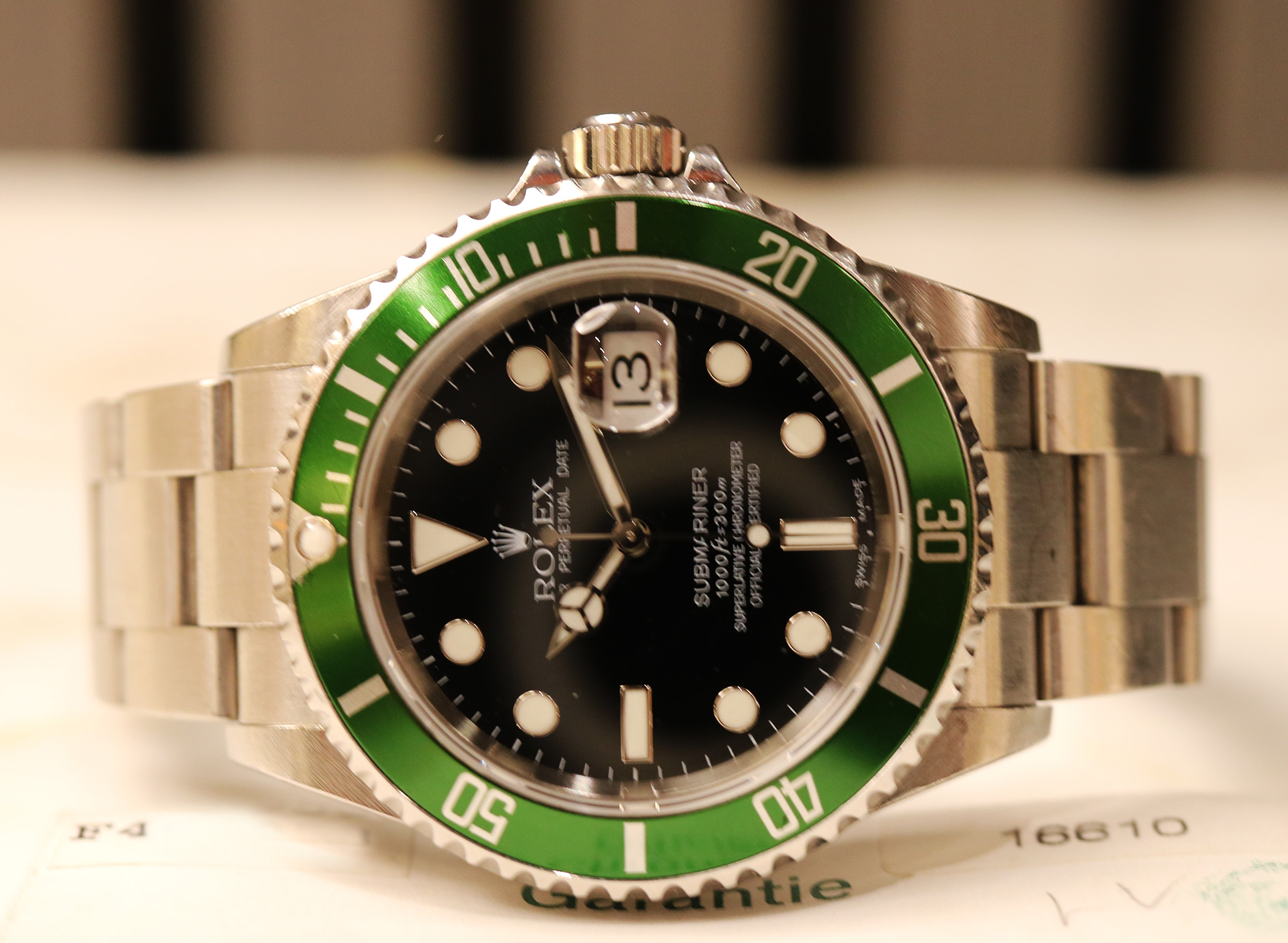 Rolex Submariner Date 16610LV “Kermit” Fat Four
