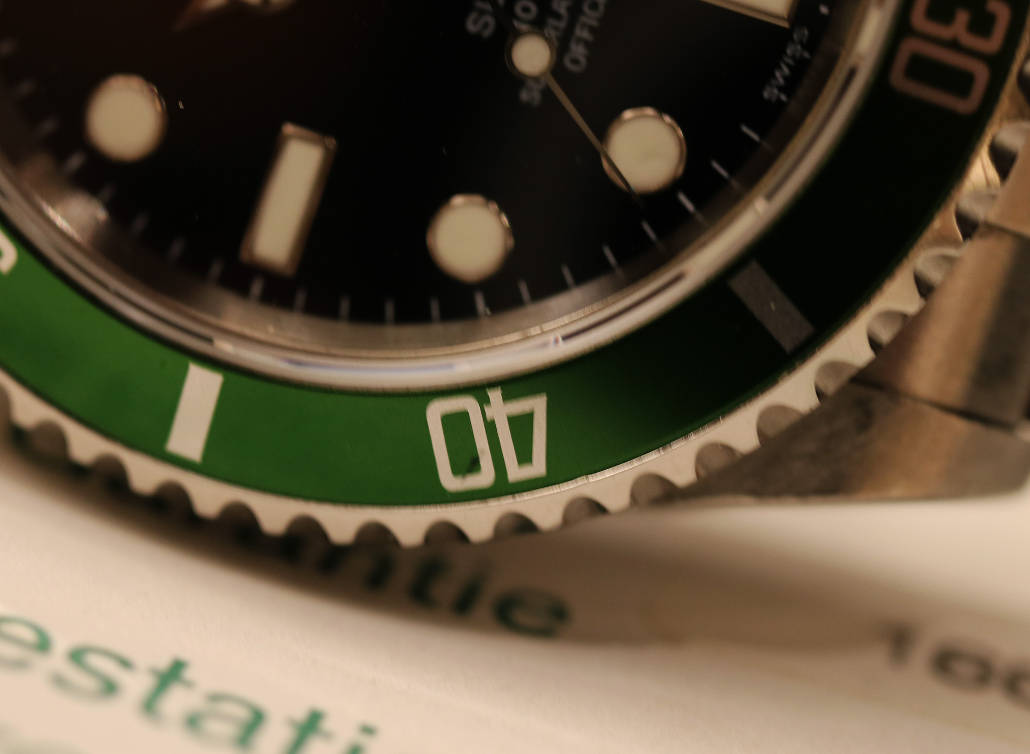 Rolex Submariner Date 16610LV “Kermit” Fat Four - immagine 4