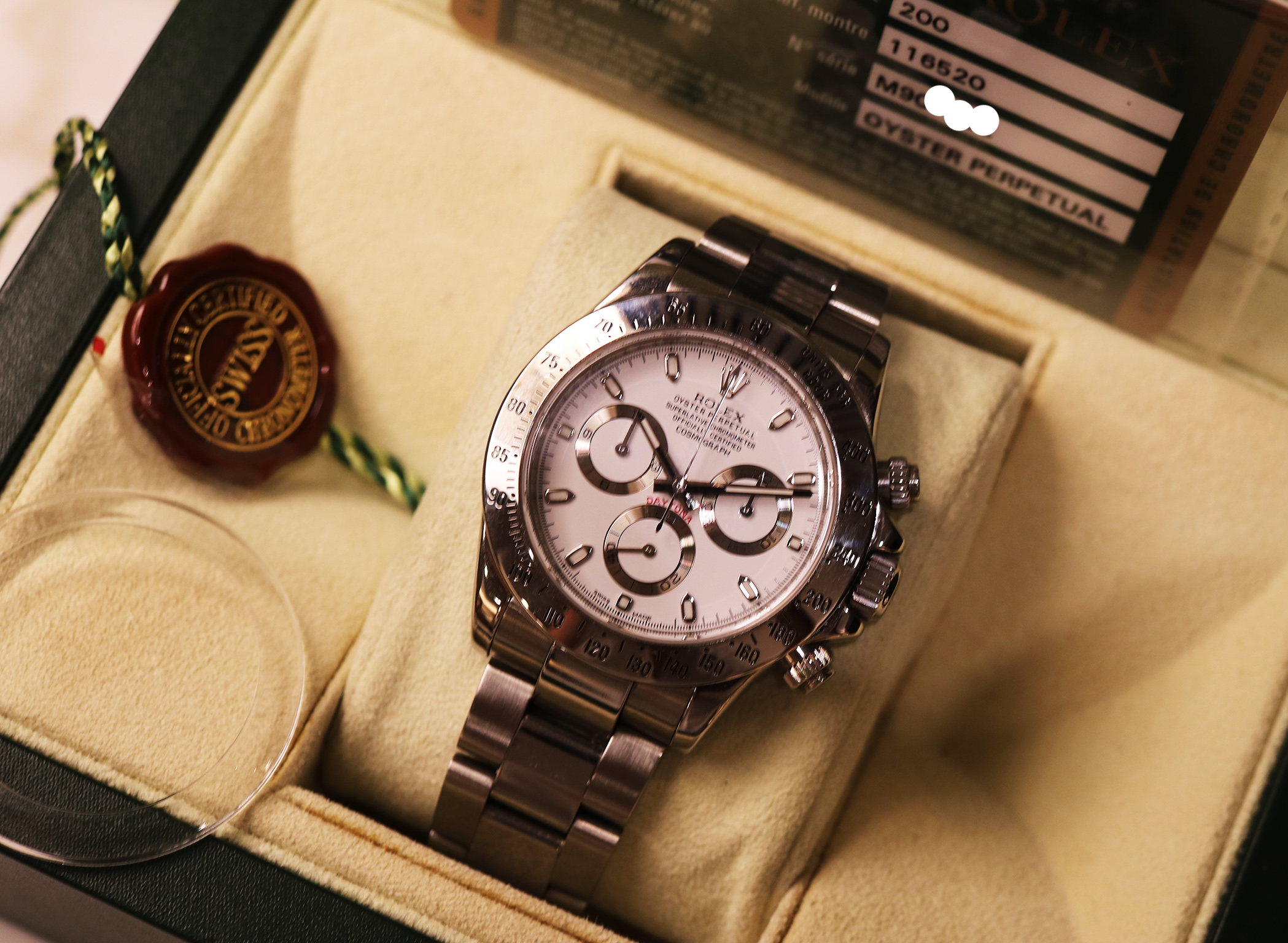 Rolex Cosmograph Daytona 116520 – Quadrante Bianco – Full Set con Card – 2008 - immagine 7
