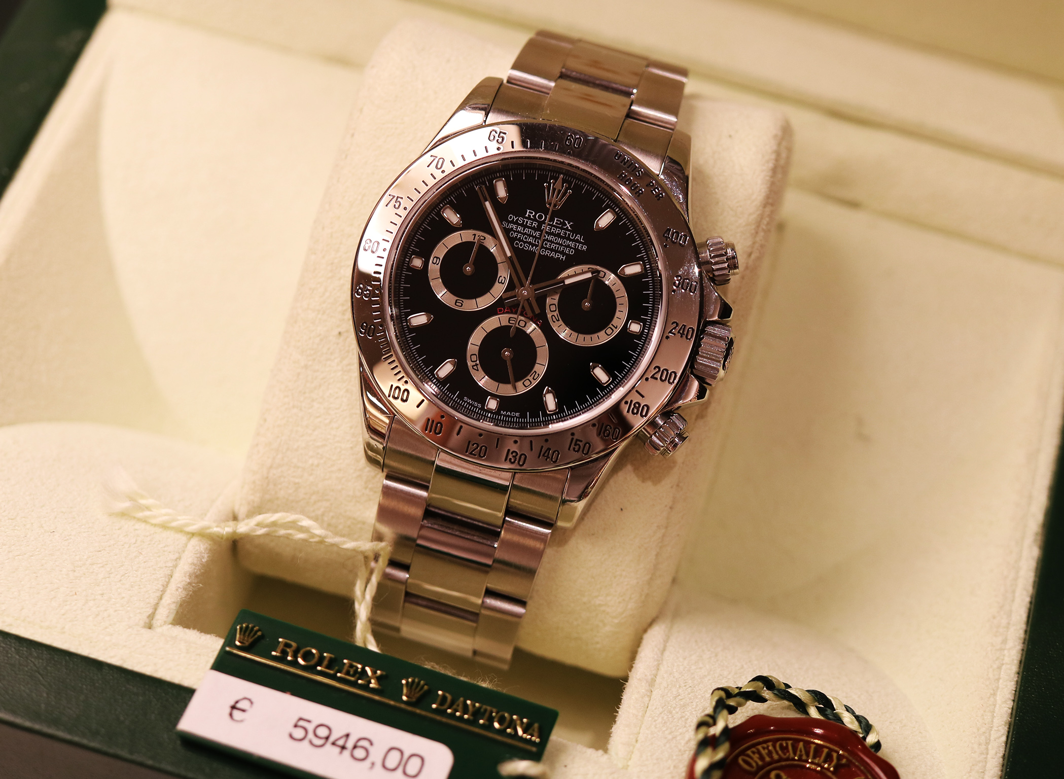 Rolex Daytona Nero - 2005 Full Set never Polished