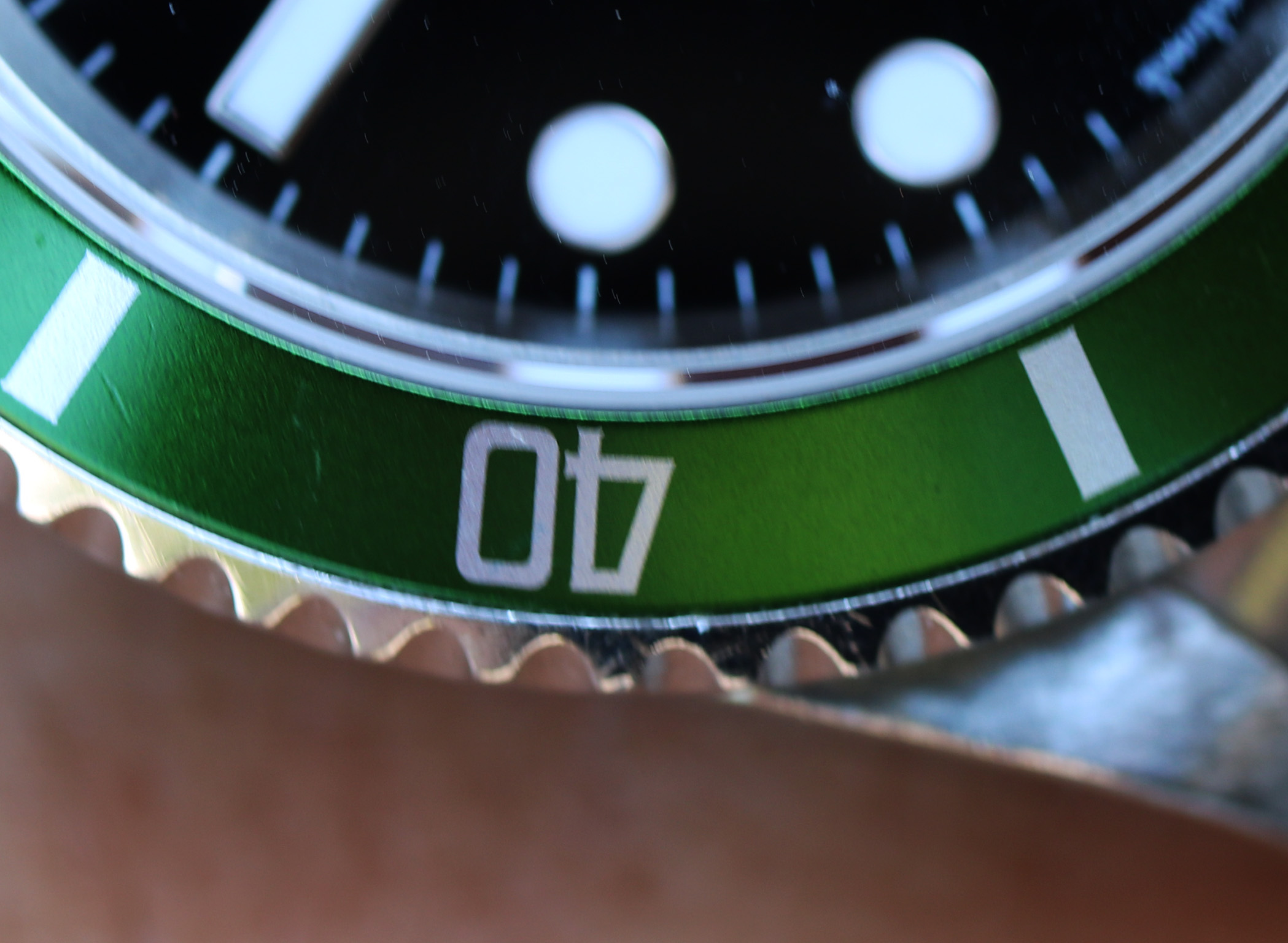 Rolex Submariner Date 16610LV “Kermit” Fat Four - immagine 8