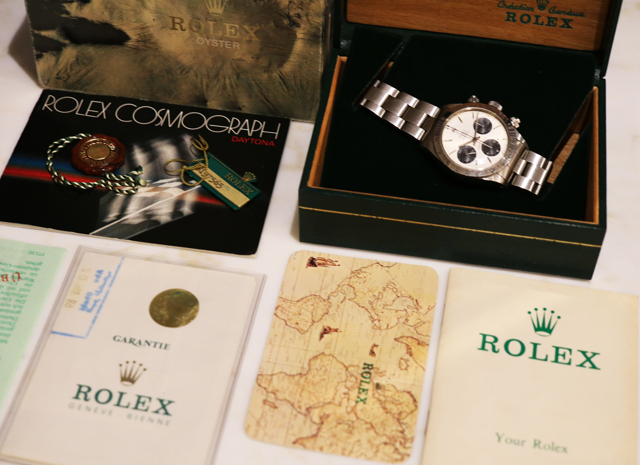Rolex Cosmograph Daytona 6265 “Big Red” – Full Set – Venduto ad Abu Dhabi nel 1989 - immagine 9