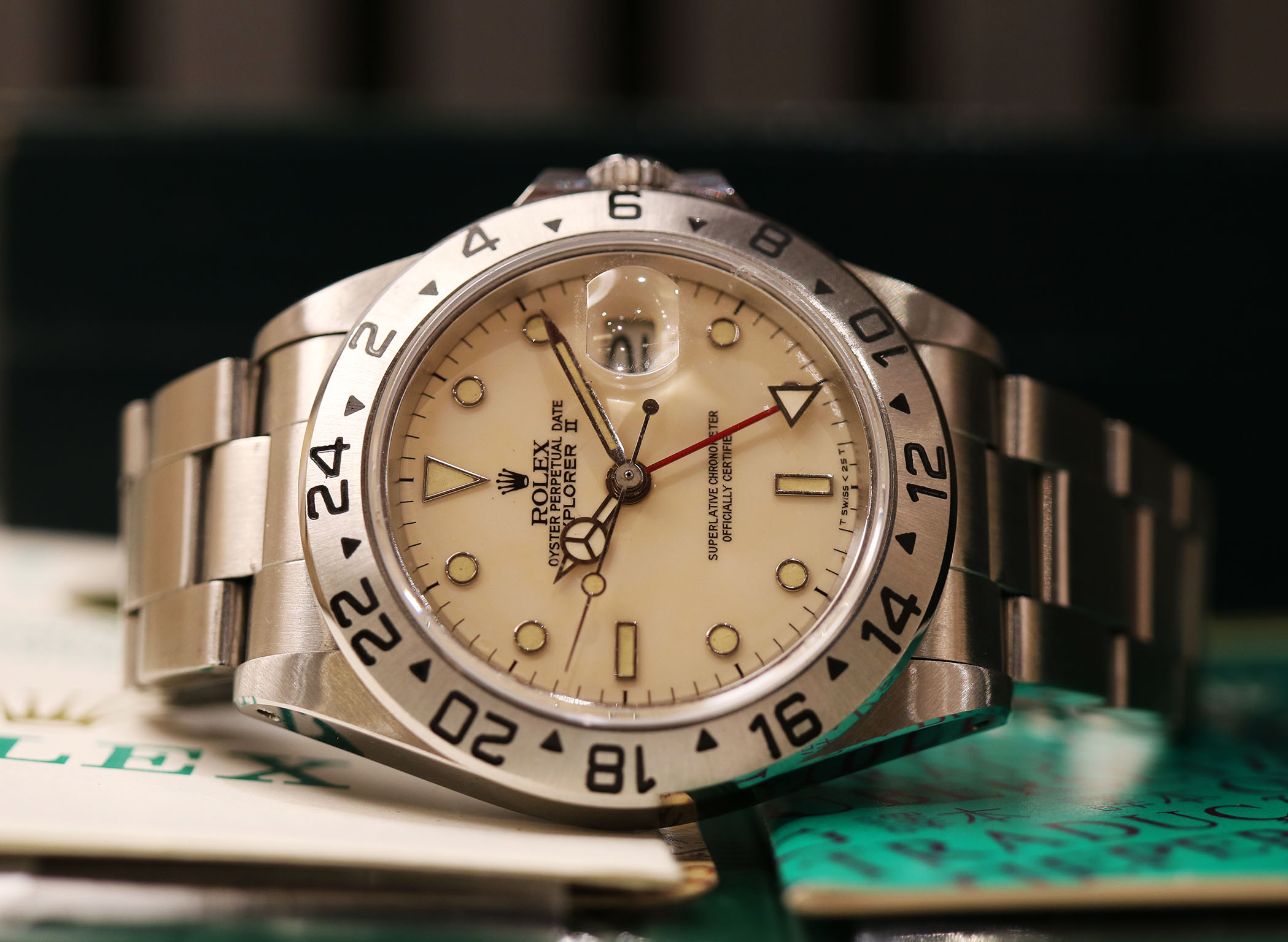Rolex Explorer 16550 - Panna / Cream Dial - Full set Collector's Dream