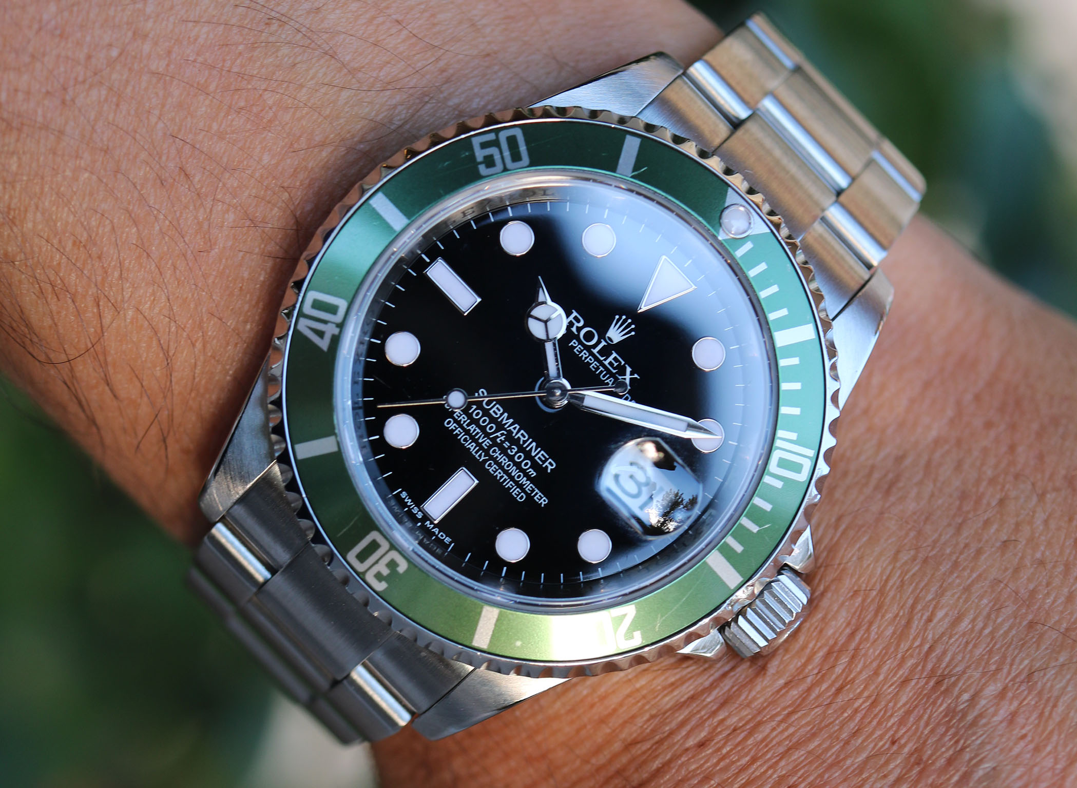Rolex Submariner Date 16610LV “Kermit” – Seriale M – Lunetta Verde – Revisionato - immagine 11