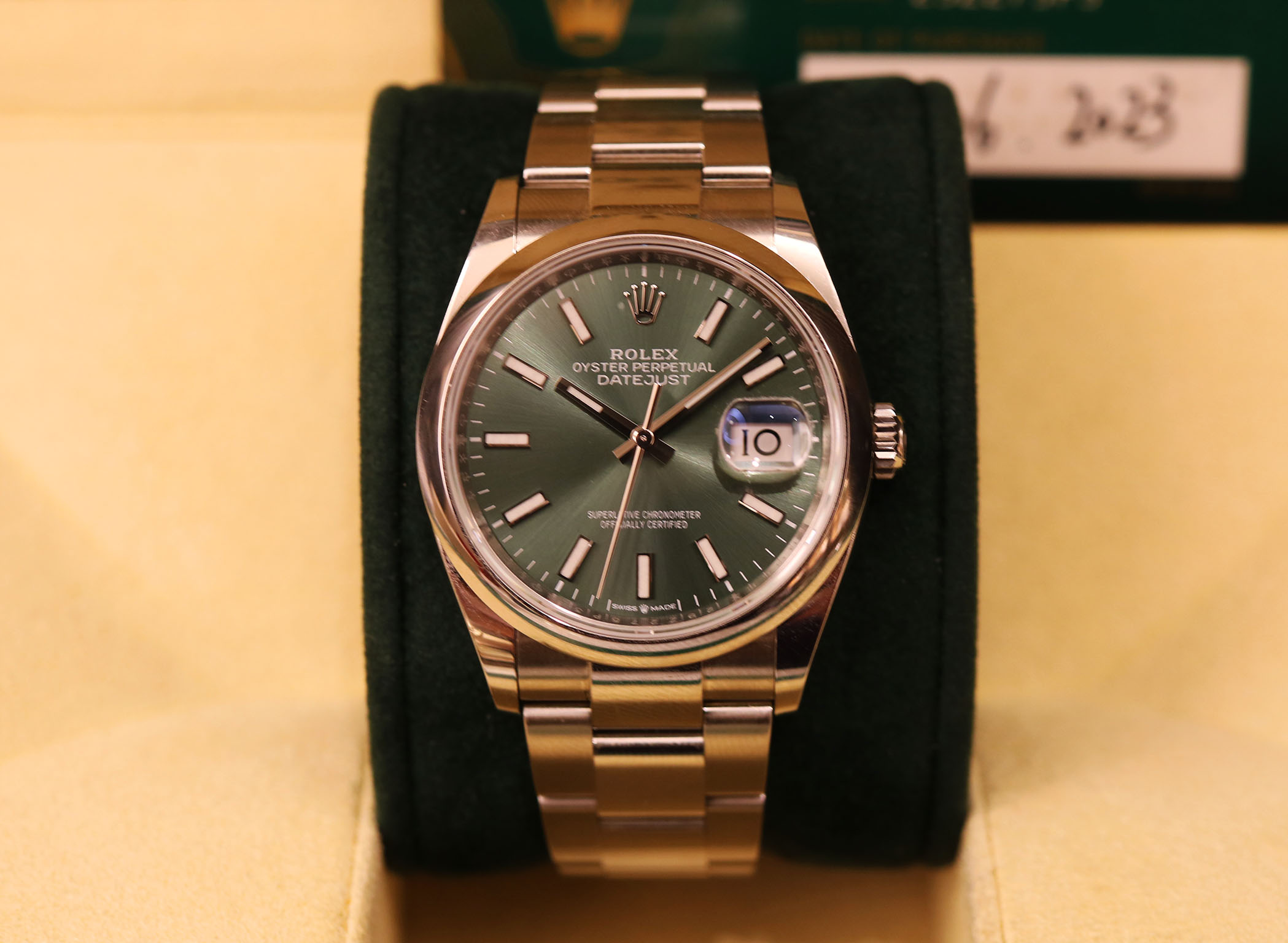 Rolex Datejust Green Dial - 126200 2023 - immagine 3