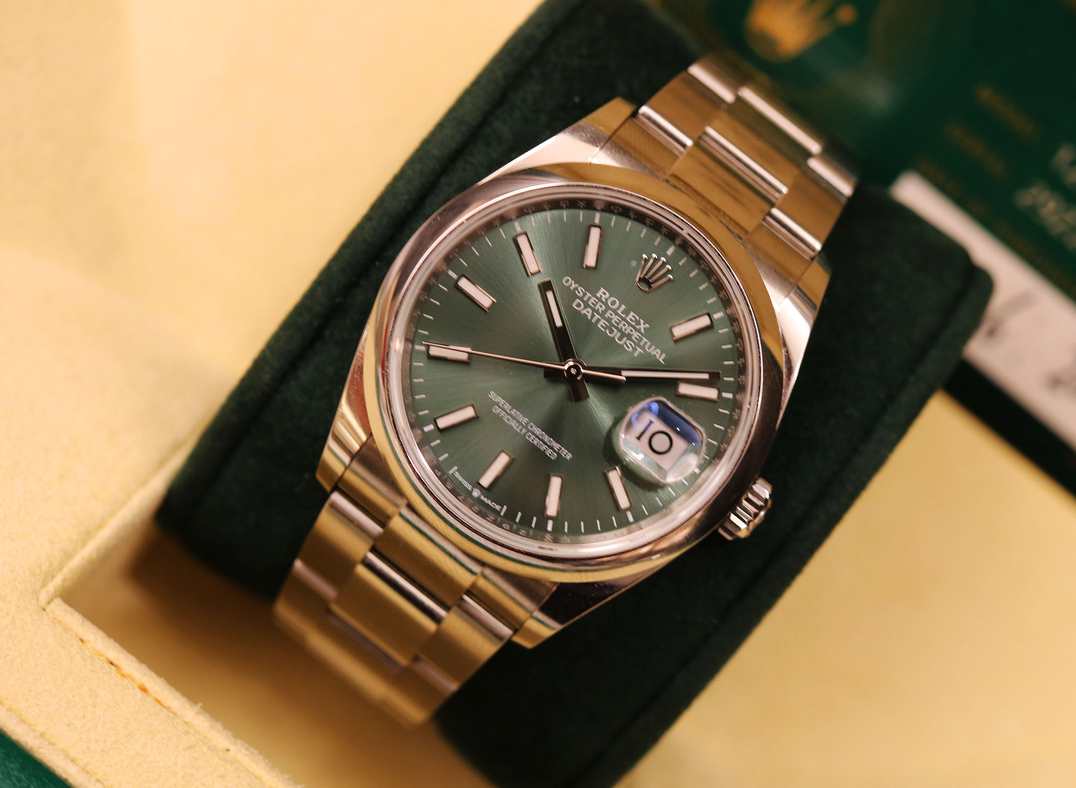 Rolex Datejust Green Dial - 126200 2023 - immagine 4