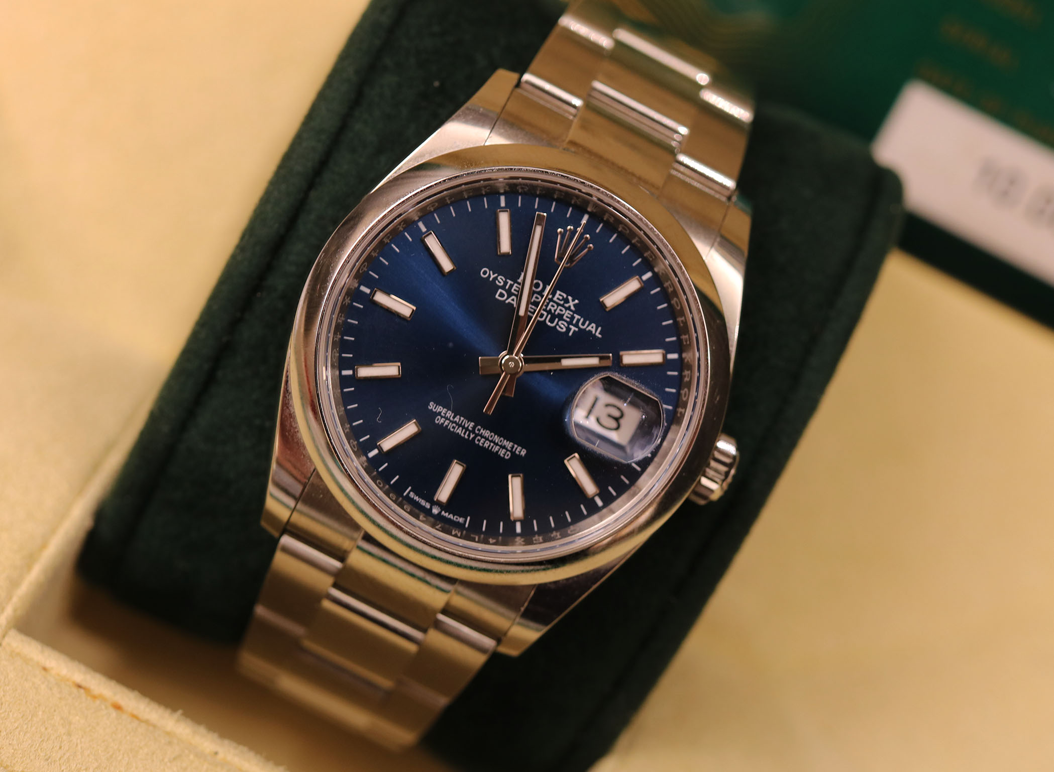 Rolex Datejust Blue Dial - Oyster 2025 - immagine 4