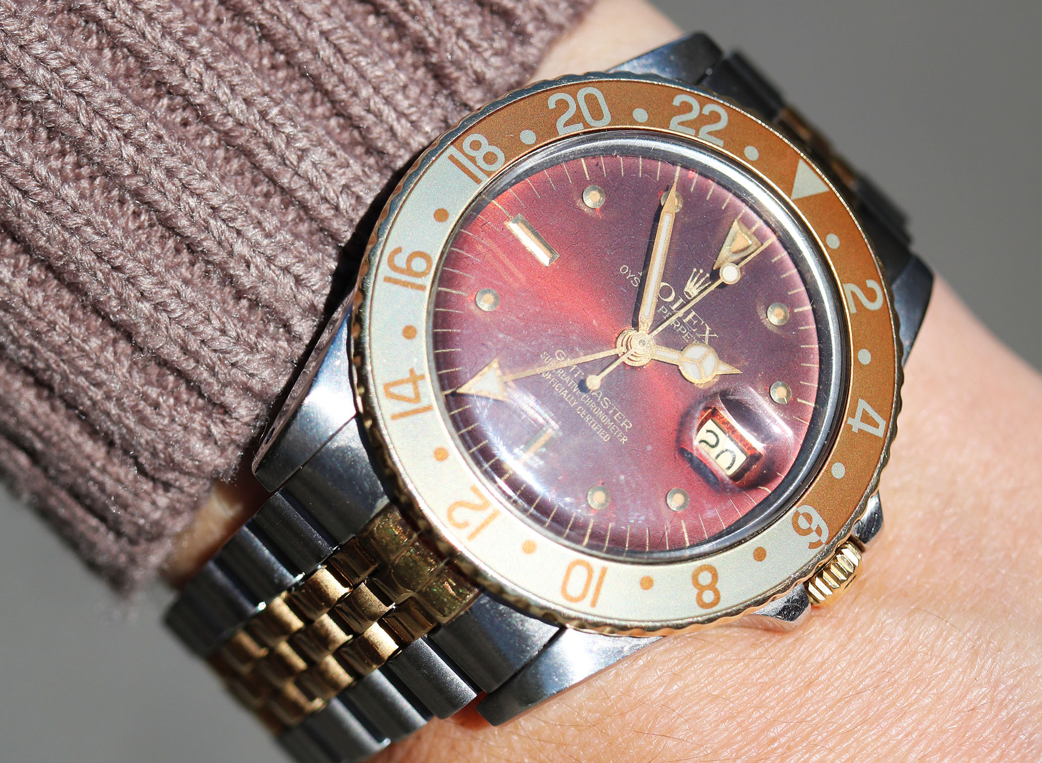 Rolex GMT-Master 16753 Acciaio e Oro – Quadrante Virato - immagine 10